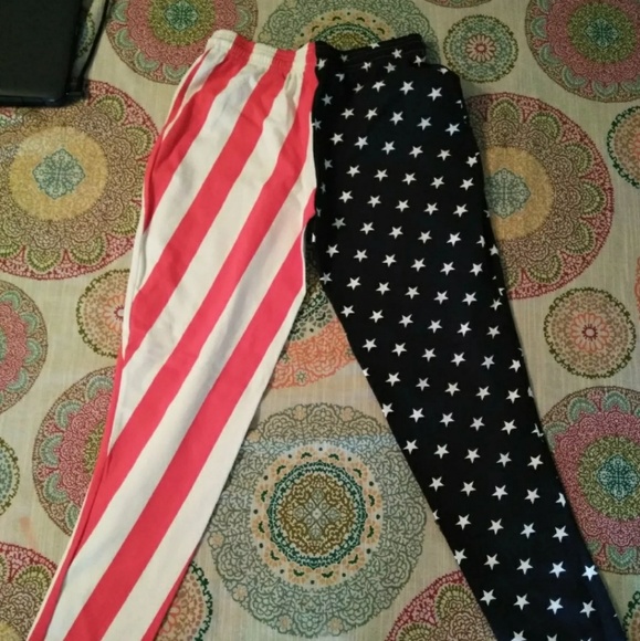 American flag leggings NWOT - Picture 3 of 6
